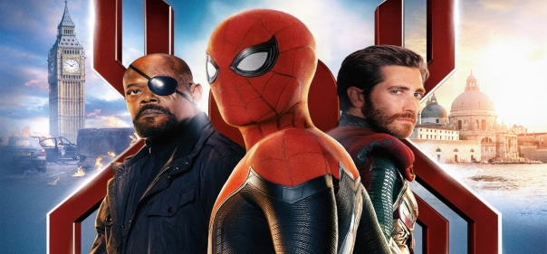 Список лучших фантастических фильмов про владеющих сверхспособностями супер-героев-мутантов и супер-героев-мета-людей: Человек-паук: Вдали от дома (2019)