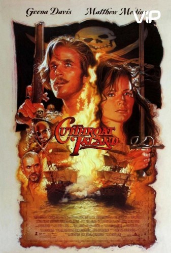 Остров головорезов (1995, США, Франция, Италия..) - мрачный интригующий боевик: искатели сокровищ, пираты