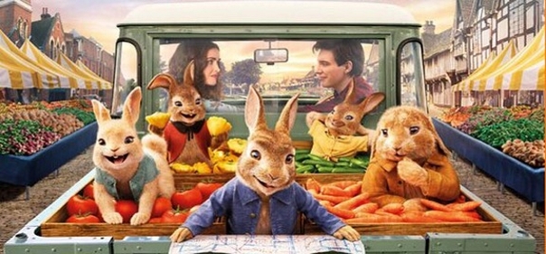 Список лучших семейных приключенческих комедийных мультфильмов фэнтези: Кролик Питер 2 (2021)