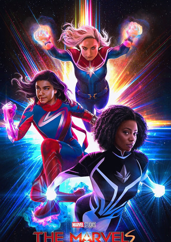 Марвелы (2023, США) - забавная боевая космическая фантастика по комиксам MARVEL: женская супер-героическая команда, перемещения, наручи