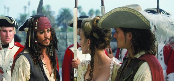 Фильмы фэнтези 00-ых 21 века, которые получили большую популярность во всём мире: Пираты Карибского моря: Проклятие Черной жемчужины (2003)