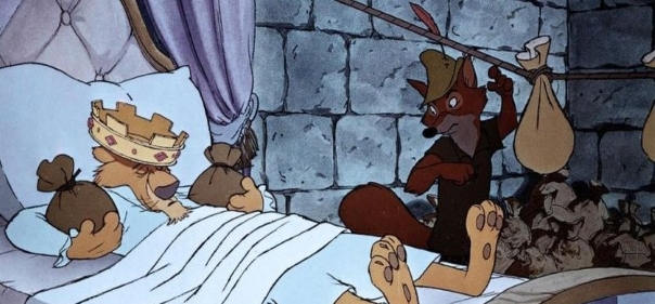 Список лучших мультфильмов про антропоморфных лисов: Робин Гуд (1973)