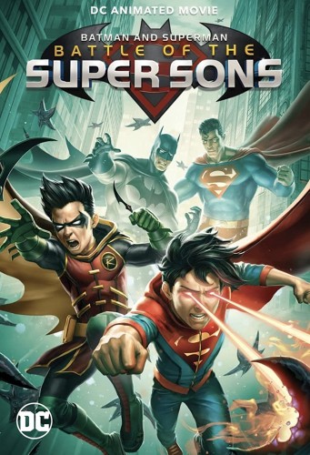 Бэтмен и Супермен: битва Суперсыновей (2022, США) - боевая мультипликационная фантастика: команда детей супер-героев, пришельцы-поработители