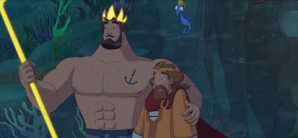 Список лучших мультфильмов про жителей подводного мира: Три богатыря и Морской царь (2016)